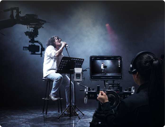 Wireless camera control during a live production